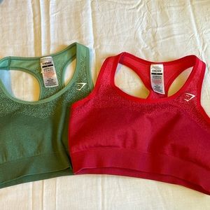 2 gymshark sports bras